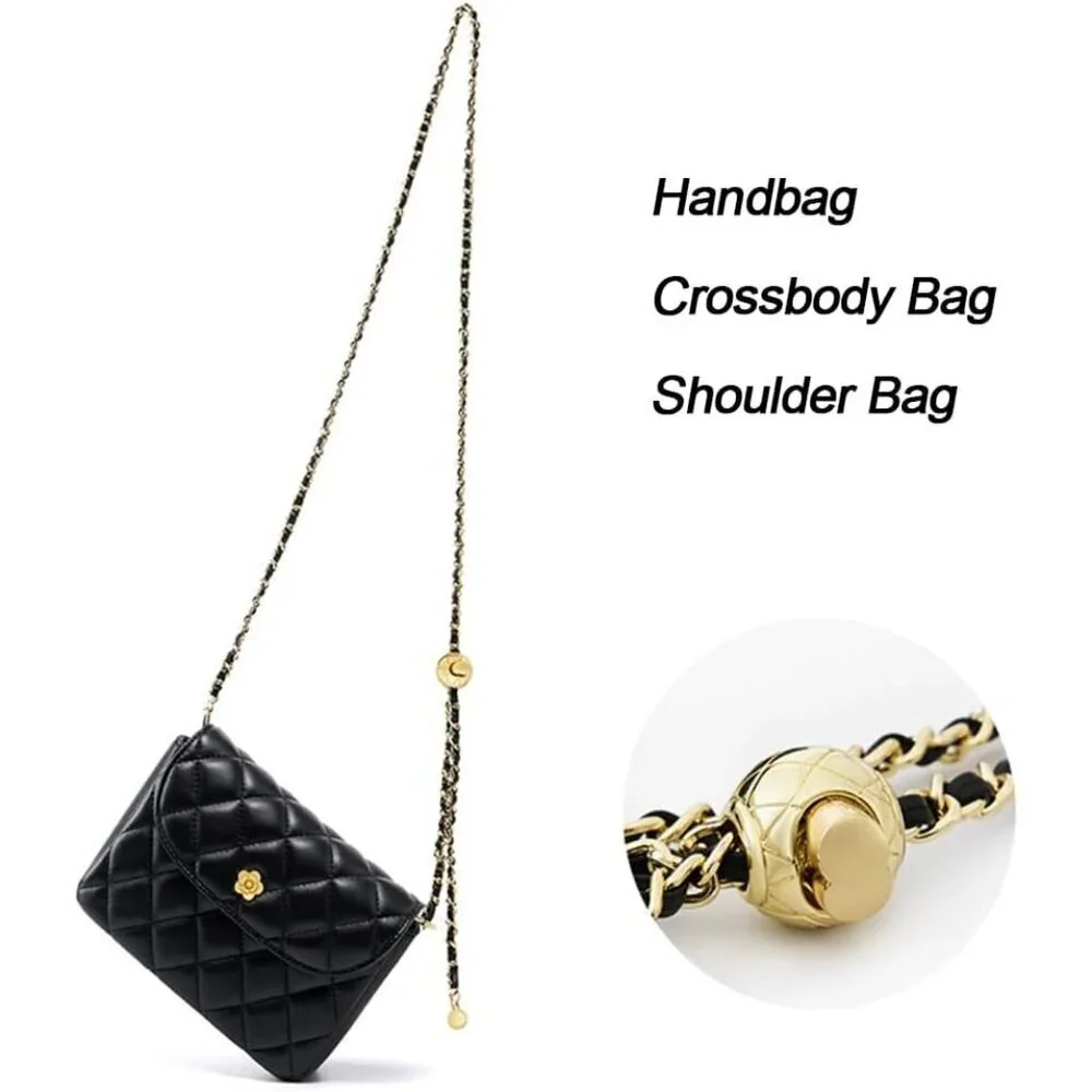Women Vintage Quilted Chain Strap Crossbody Shoulder Bag Fashion Purse